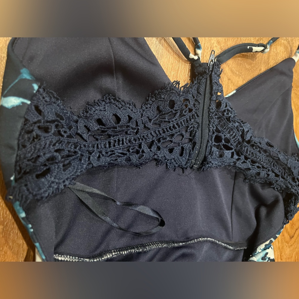 Floral Patterned Racerback Dress - Picture 2 of 6